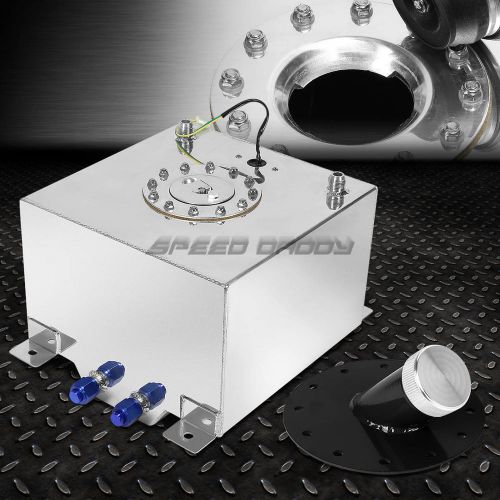 5 gallon/18.8l polished aluminum fuel cell tank+level sender+45° fast fill neck