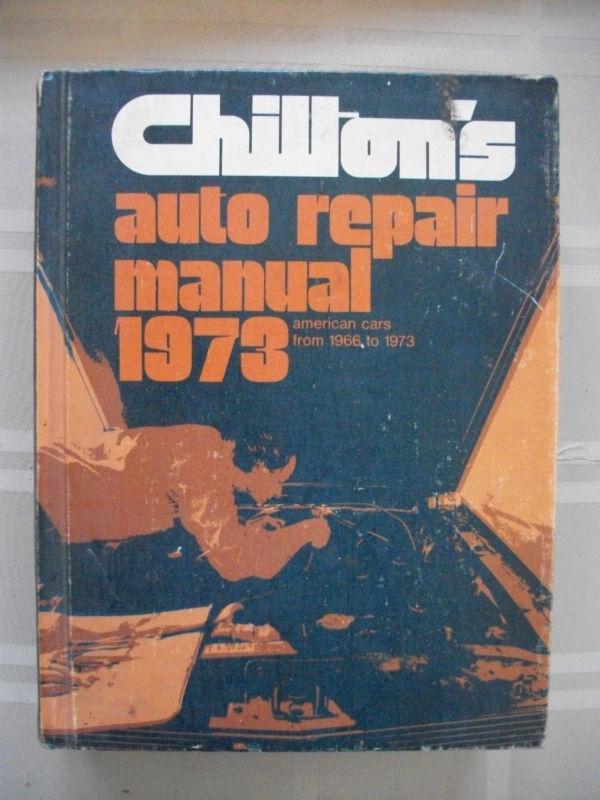 Original 1966-1973 chilton's auto repair manual, shop service book like motor's