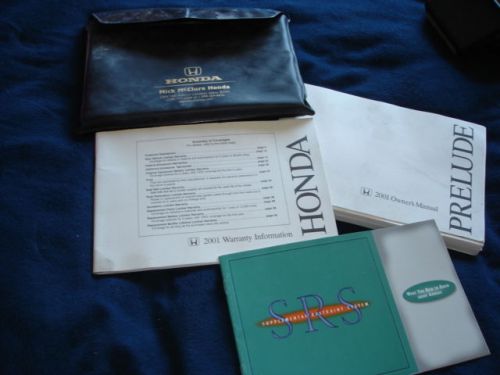 01 honda prelude owner&#039;s manual