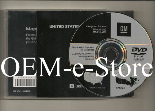 Only 2007 2008 2009 gmc sierra denali slt sle navigation oem dvd map u.s canada