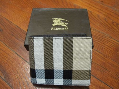 Men burberry leather wallet