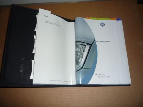 2003 vw volkswagen jetta owner&#039;s manual set