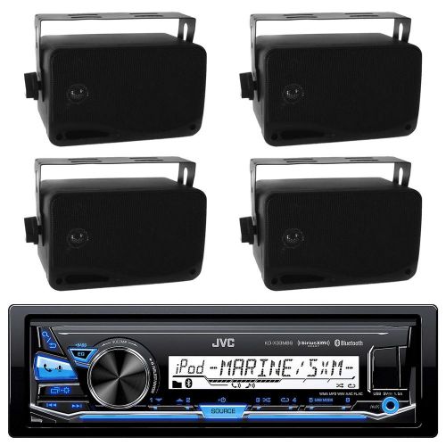 Kd-x33mbs ipod iphone usb aux input bluetooth radio+ 4 black 200w mini speakers