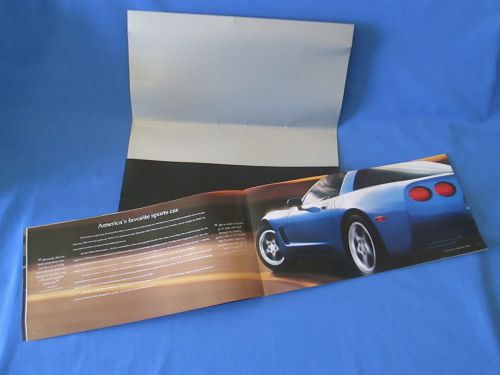 Dealer sales advertising brochure corvette 2000 model year