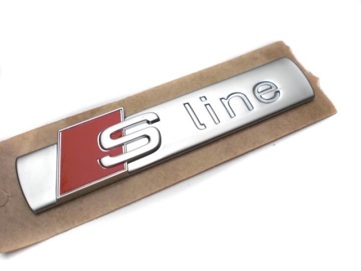 Brand new oem audi s line s-line emblem name plate badge genuine!! 8n0853601a