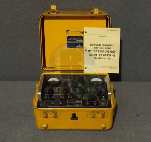 Sikorsky aircraft an/asm-418 flight control test set line ts-3031 test panel