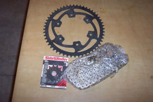 Honda crf250 sidewinder steel 13 front 52 rear sprocket kraus chain115 link 05