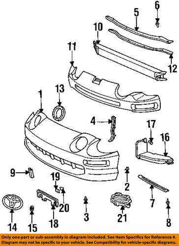 Toyota oem 5319620020 front bumper-cover seal