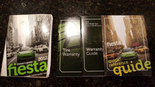 2012 ford fiesta owners guide