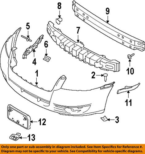 Mercury oem 8t5z13201a bumper trim-reflector