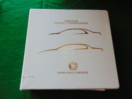 1993 chrysler product info book manual  manual dealer guide book original sales