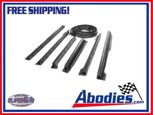 1968-1972 a body convertible top weatherstrip kit, 7pcs