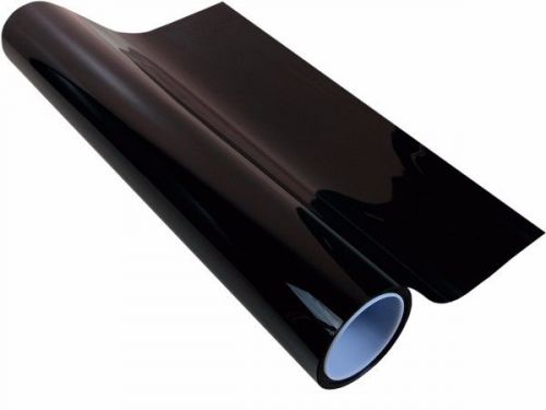 ﻿blackout professional window tint film 2 ply 60&#034;x25ft roll 0% vlt tinting