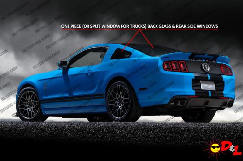 Pre-cut window tint kit - rear glass &amp; sides only for all vehicles
