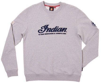 Indian motorcycle mens small grey heritage sweatshirt