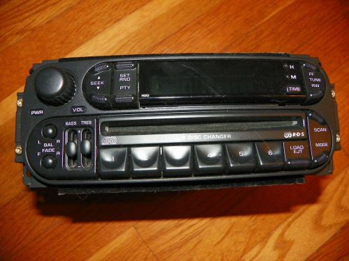 Dodge jeep radio 6 disc cd changer radio