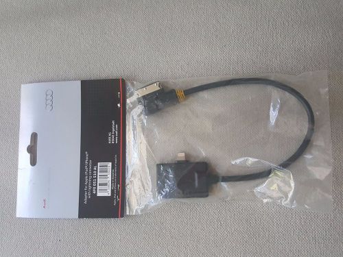 Audi genuine oem iphone 5, 6 ami lightning adapter cable mmi 3g  4f0051510al