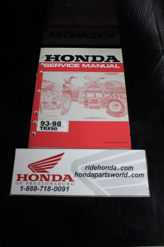 Genuine honda oem repair manual #61hf701 (1993-1998) trx90 *good*