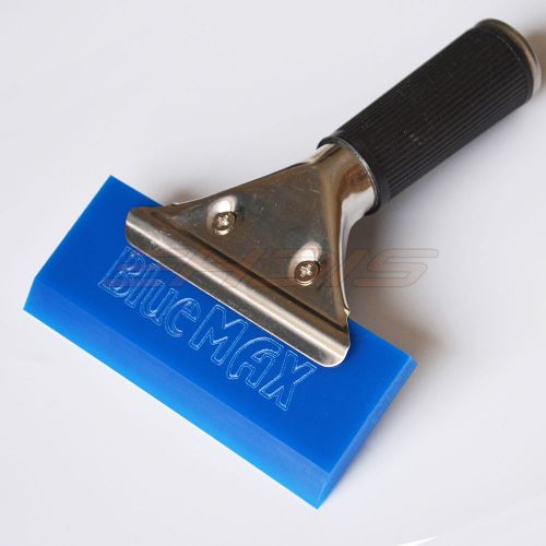 Blue max pro squeegee w/ handle grip window film tint tools rubber water scraper
