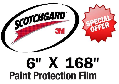 Bulk roll film 6&#034; x 168&#034;  genuine 3m scotchgard paint protection clear bra