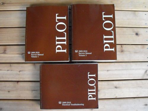 2010 2009  honda pilot workshop service shop repair manual set w/ etm