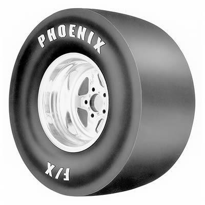 Phoenix drag f/x slick 29.50 x 11.50-15 solid white letters bias-ply ph376 each