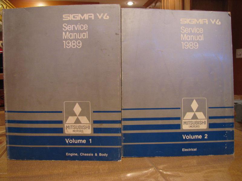 1989 mitsubishi sigma v6 oem dealer service shop repair manual catalog book