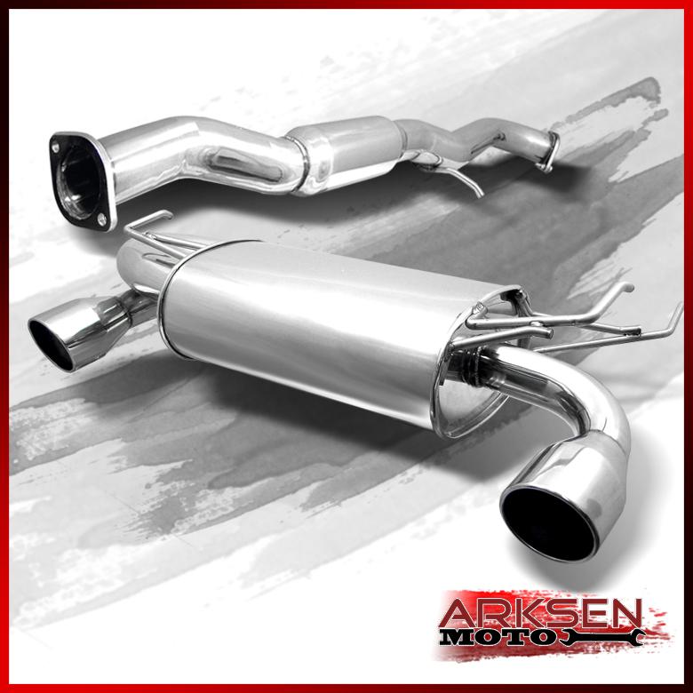 03-07 nissan 350z z33 fairladyz t-304 stainless steel racing catback exhaust set