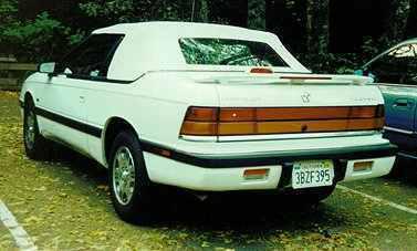 Painted chrysler le baron custom style spoiler 1995