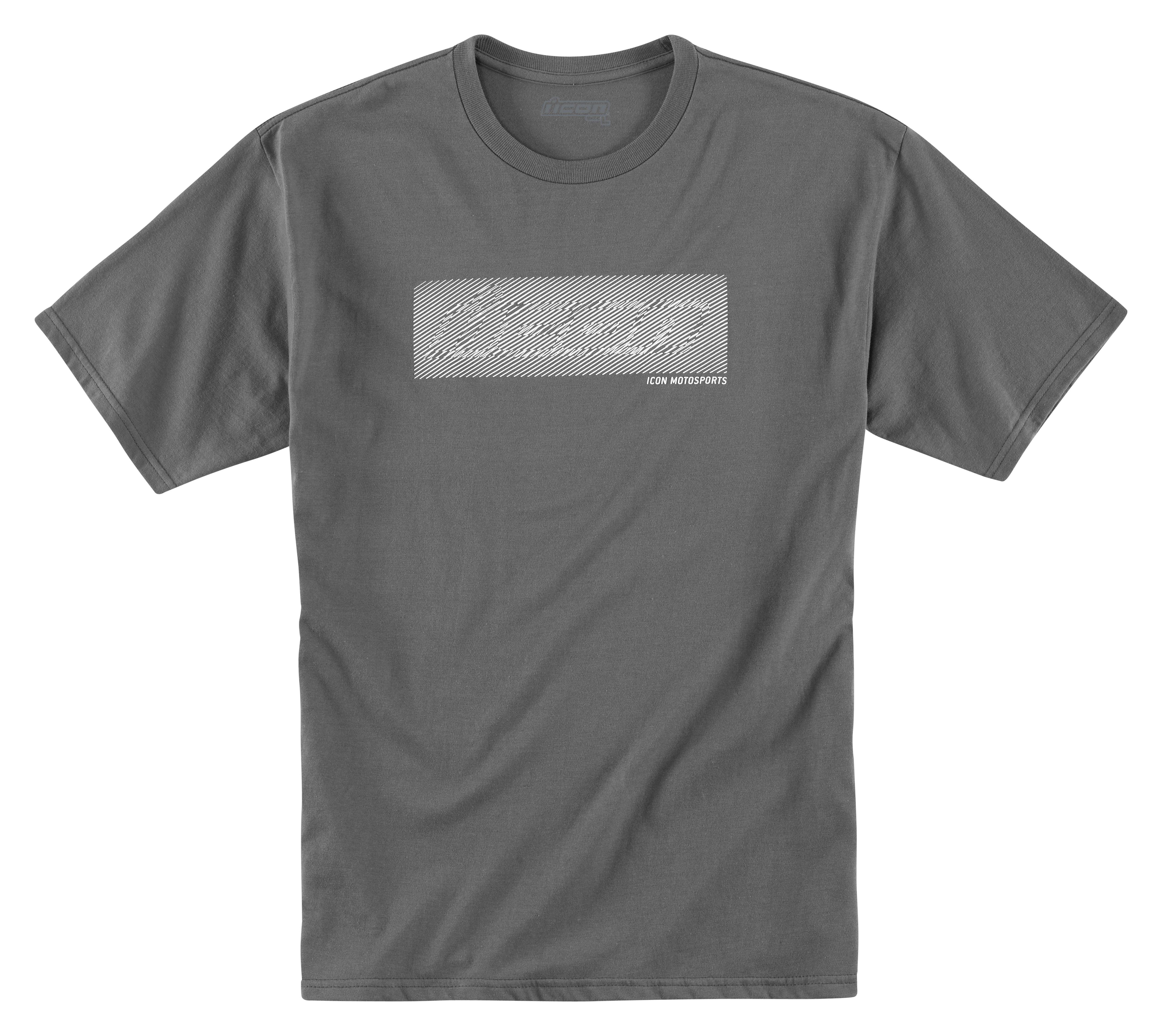 Icon delusion mens short sleeve t-shirt charcoal/gray