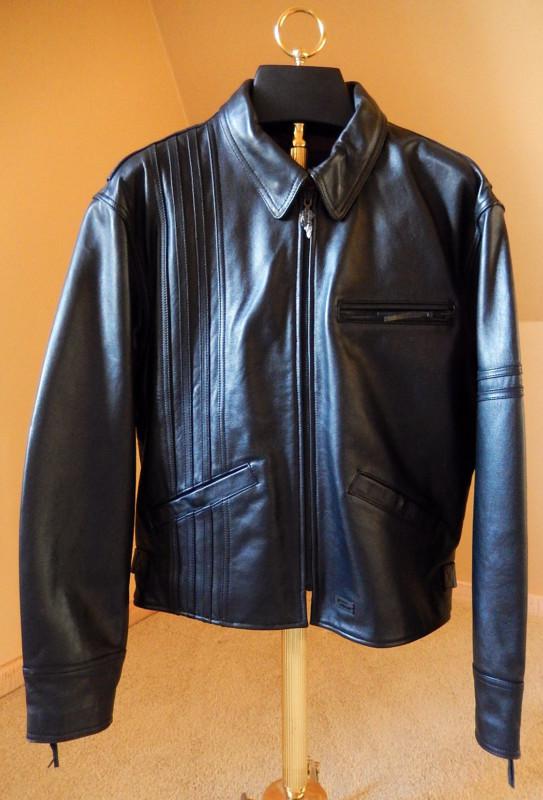 Men's harley davidson genuine leather motorcycle/dress  jacket  size large!!!