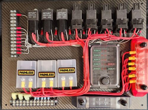 Custom 8 relay control board carbon fiber