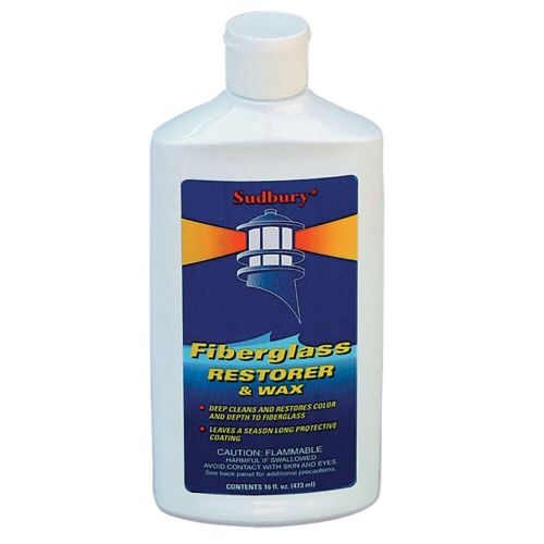 Sudbury 413 one step fiberglass restorer &amp; wax - 16oz liquid