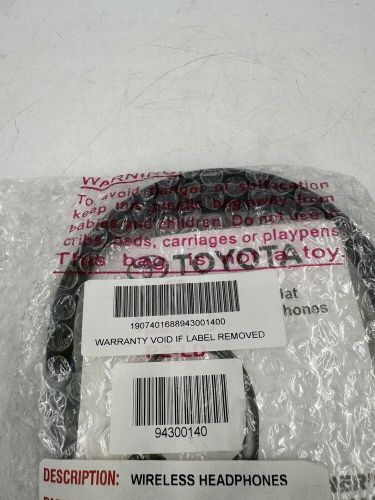 Toyota wireless headphones black oem part pt943-00140 entertainment