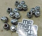 ☆ 90-05 mazda miata oem used set of 16 lug nuts m12x1.5 21mm hex chrome na nb ☆