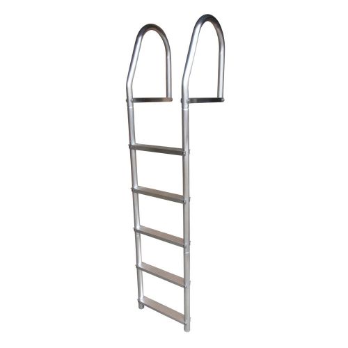 Dock edge fixed eco - weld free aluminum 5-step dock ladder