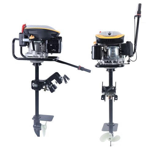 4 stroke 9.0 hp heavy duty outboard motor gas powered boat engine w/ air cooling
