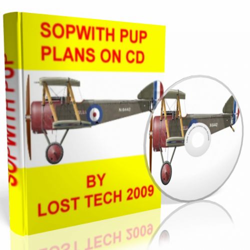 Build your own vintage airplane sopwith pup plans on cd plus extras