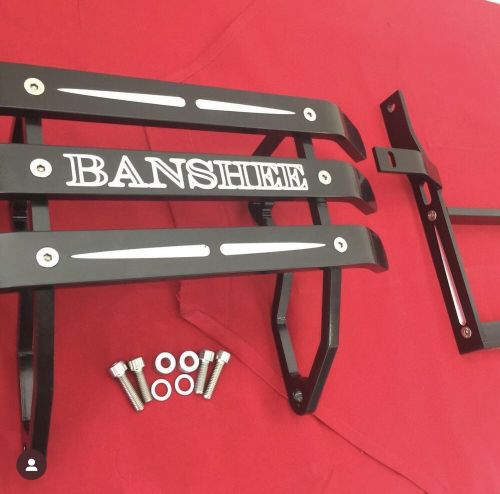 Yamaha banshee 350 atv combo tear drops design front and rear bumper black