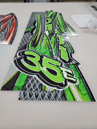 Go kart racing wraps, graphics, decals, stickers, numbers, logos, mechanism