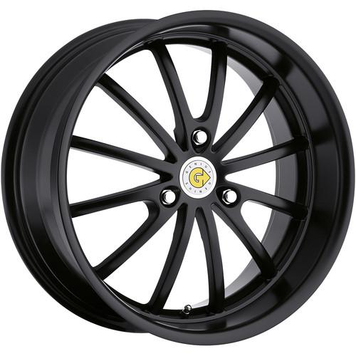 15x6.5 black genius darwin wheels 3x112 +22 smart fortwo