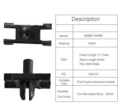 For m/ercedes ​50pcs car fastener door guard plate pressure bar