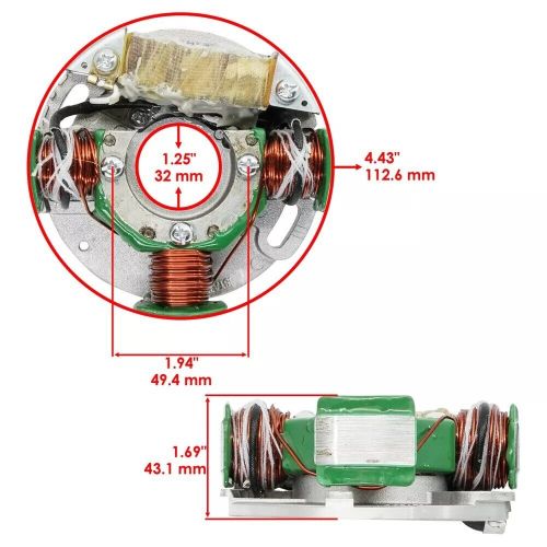 Stator for arctic cat ext special 1991-1992 ext 550 1992-1993 ext 580 1992-1996