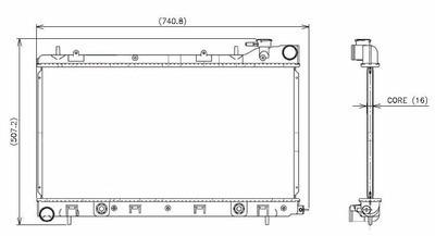 Denso 221-3603 radiator