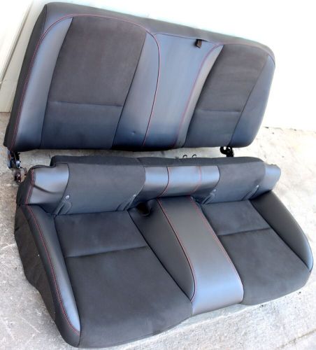 2013-2015 chevrolet camaro zl1 black leather &amp; suede rear seats only used gm oem