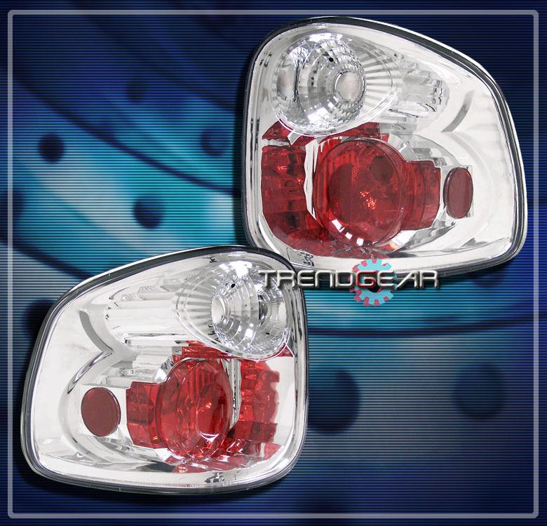 97-03 ford f150 /97-99 f250 flareside altezza tail light chrome 98 lariat xl xlt