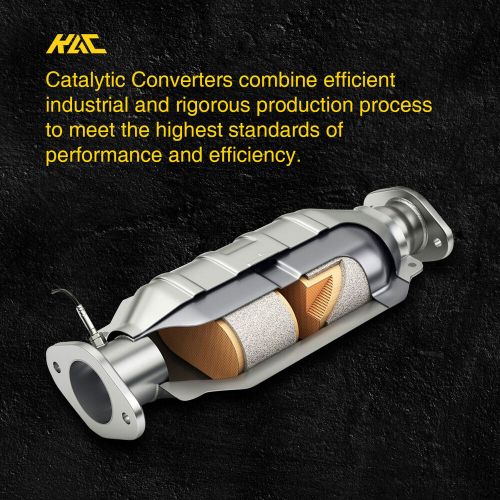 (1) 4&#034; inlet &amp; outlet universal stainless steel catalytic converter epa approved