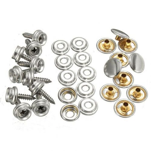 Reliable snap fastener stainless canvas screw kit for baby gear pack of 30