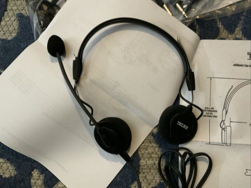 Telex airman 750 dual plug ga pilot aviation headsets 64300-200