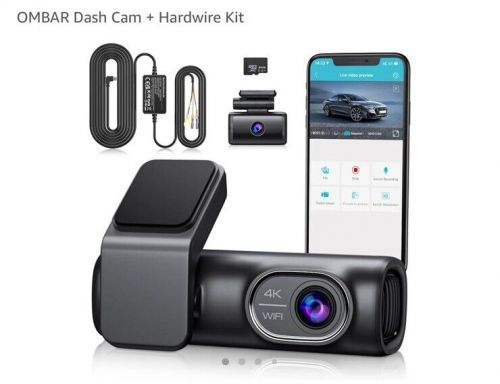 Ombar dash cam front and rear 4k/2k/1080